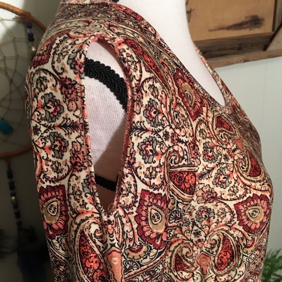 NWT Roz&Ali v neck open shoulder blouse - Picture 5 of 7